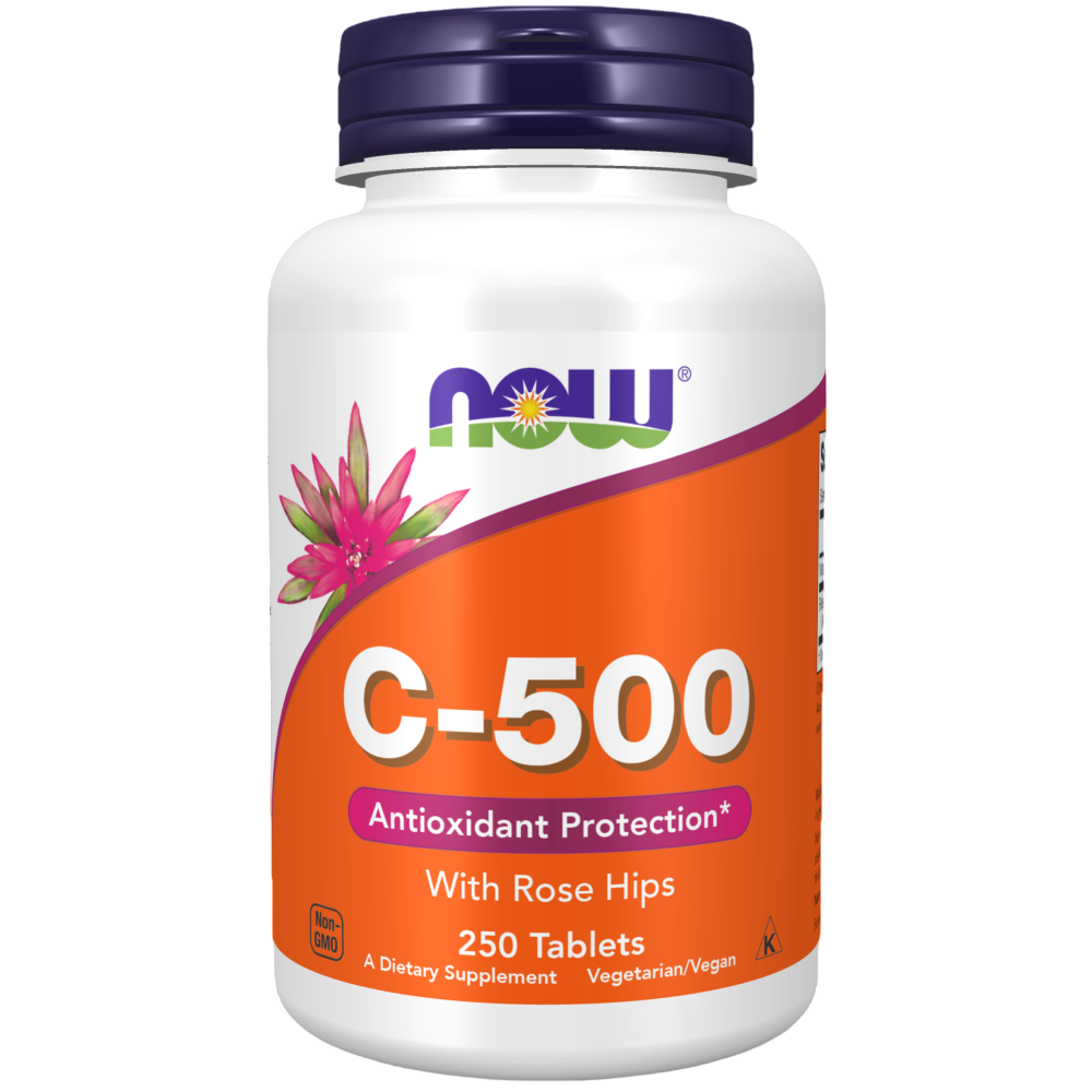 Vitamina C NOW (250 capsulas) 500mg