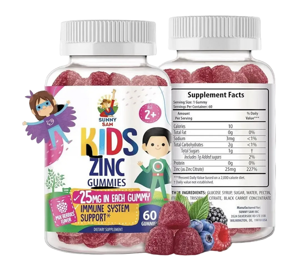 Gomitas de zinc para niños