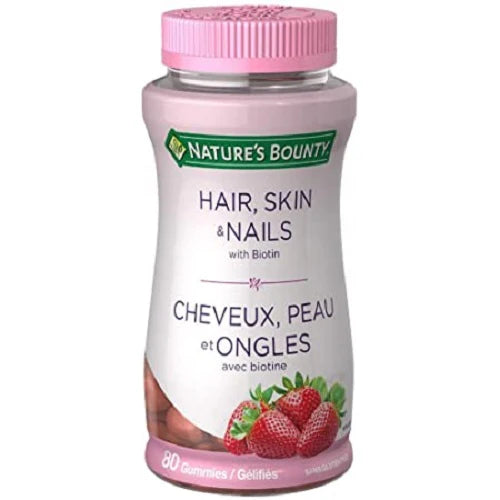 Colageno, Uñas, Cabello y Piel Nature´s Bounty 80 gomitas