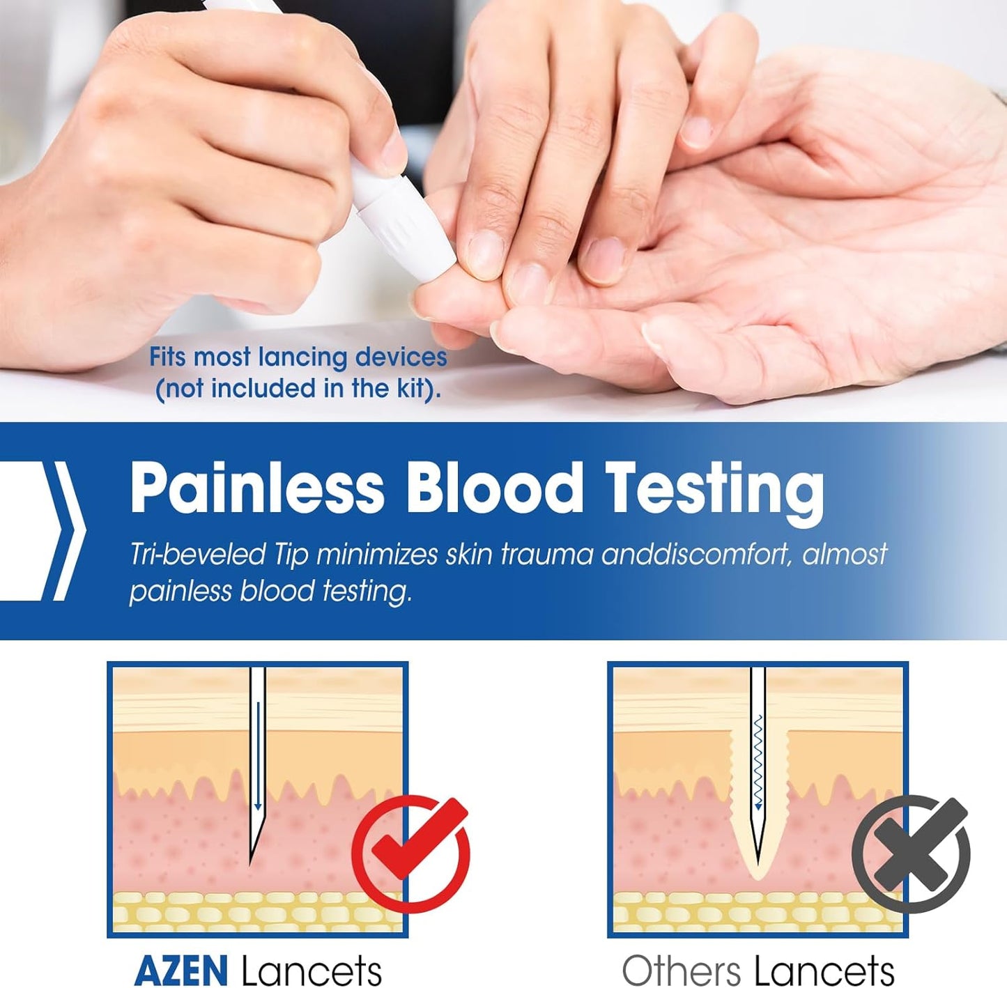 Lancetas de Colores (25 unidades)