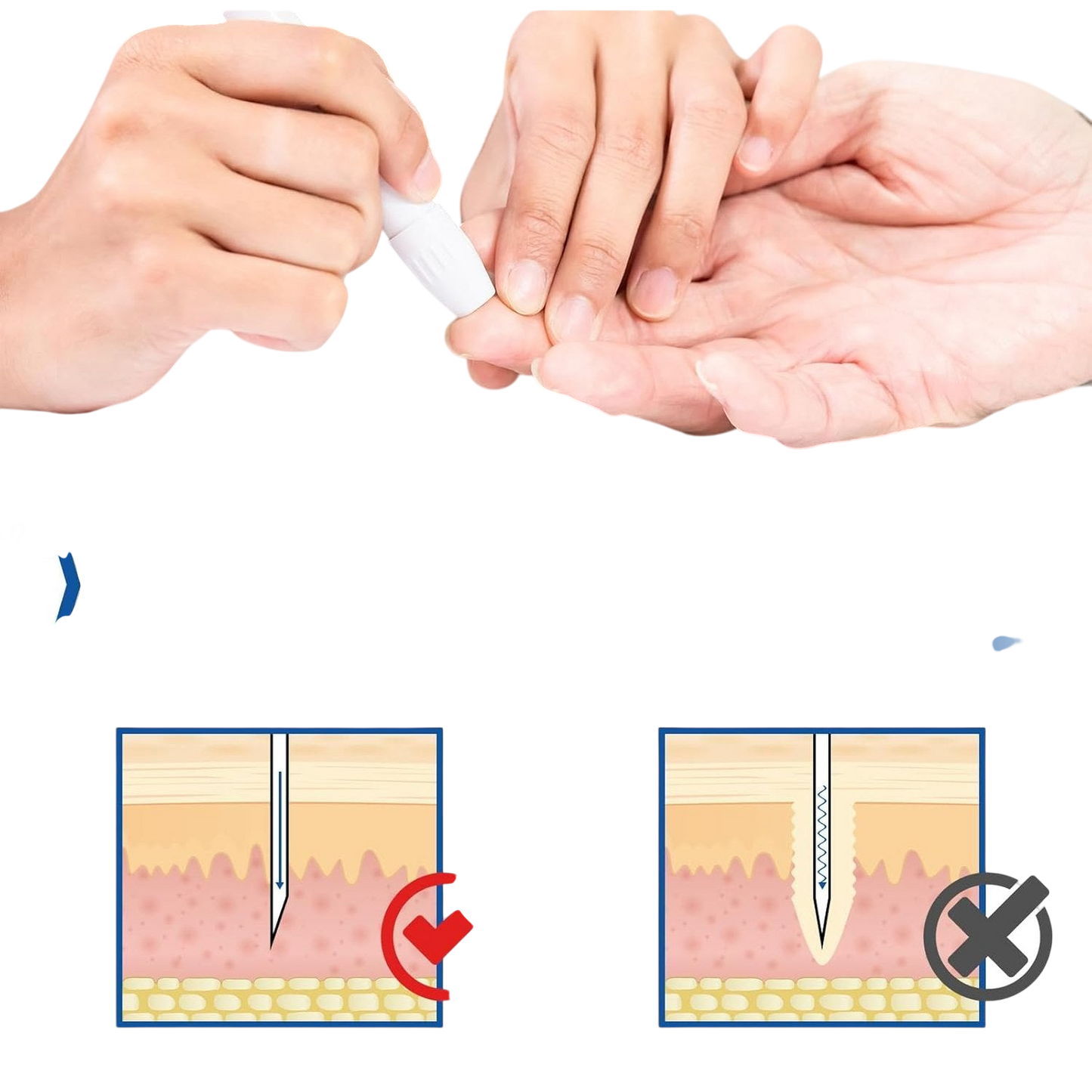 Lancetas, Agujas de Colores (50Unidades)