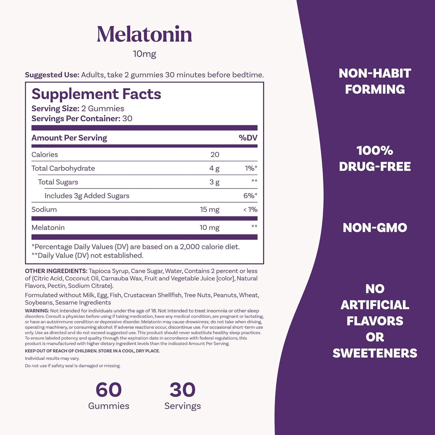 Melatonina Natrol en Gomitas 10mg 60u
