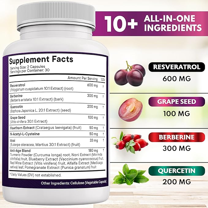 Resveratrol PLUS (60 Capsulas)