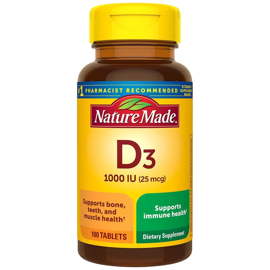 Nature Made Vitamina D3 1000 IU 100 cápsulas