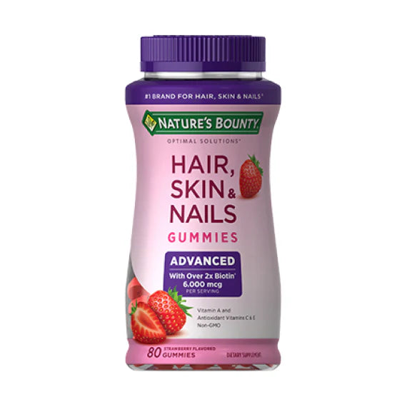 Colageno, Uñas, Cabello y Piel Nature´s Bounty ADVANCE 80 gomitas