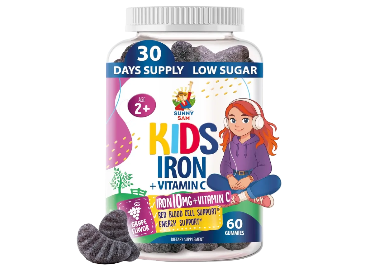 Gomitas de hierro para niños y adolescentes