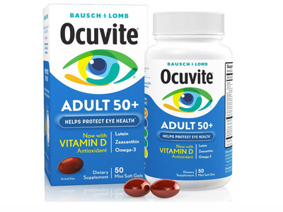Ocuvite 50+ Suplemento de vitaminas y minerales para los ojos