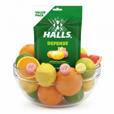 Dulces Halls Vitamina C surtidos 80u