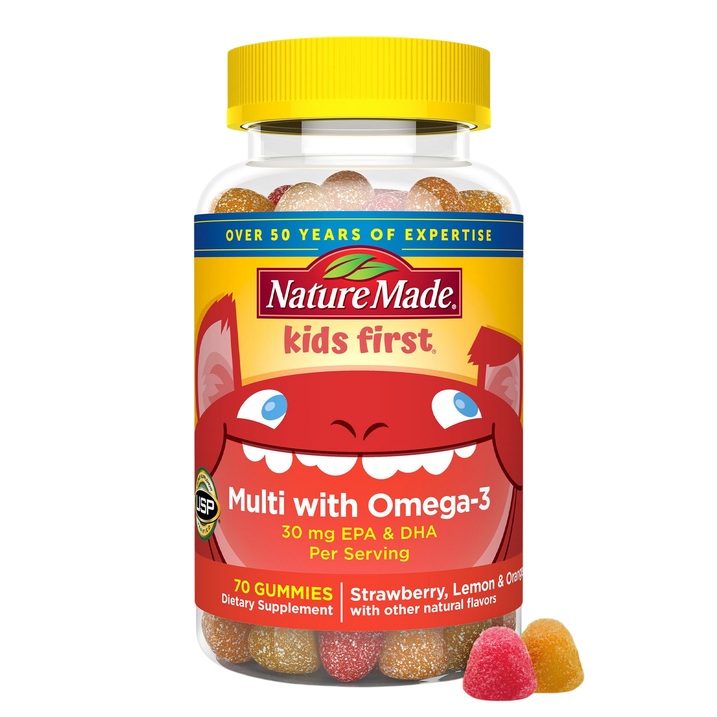 Multi vitamínico + Omega 3 Nature Made para niños