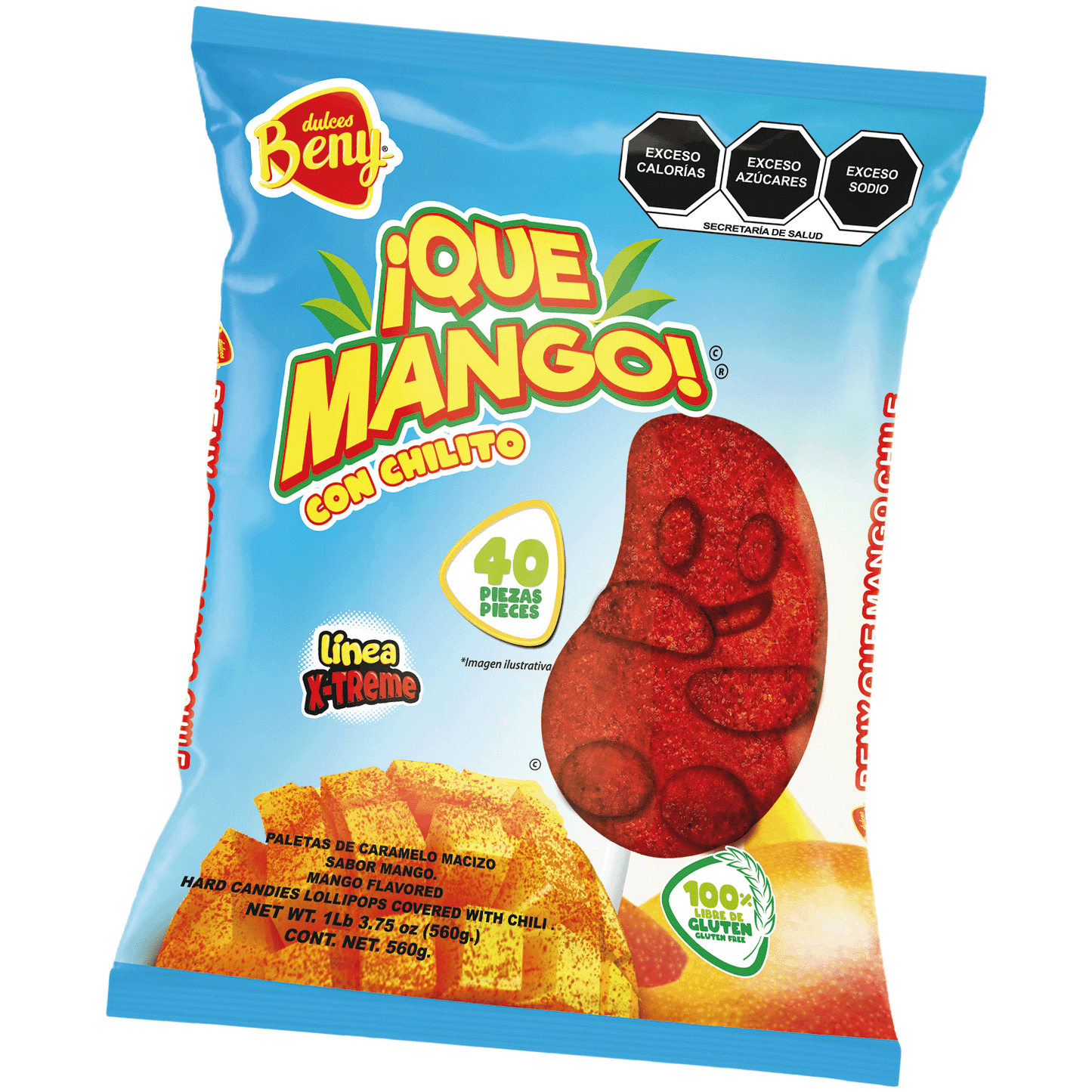 Paleta beny mango picante