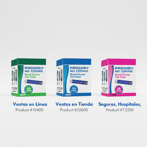 Tiras reactivas Glucometro Prodigy SOLO TIRAS