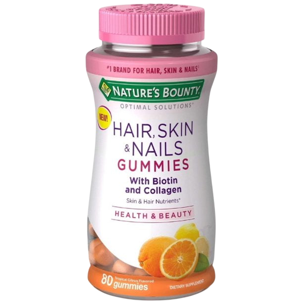 Colageno, Uñas, Cabello y Piel Nature´s Bounty 80 gomitas