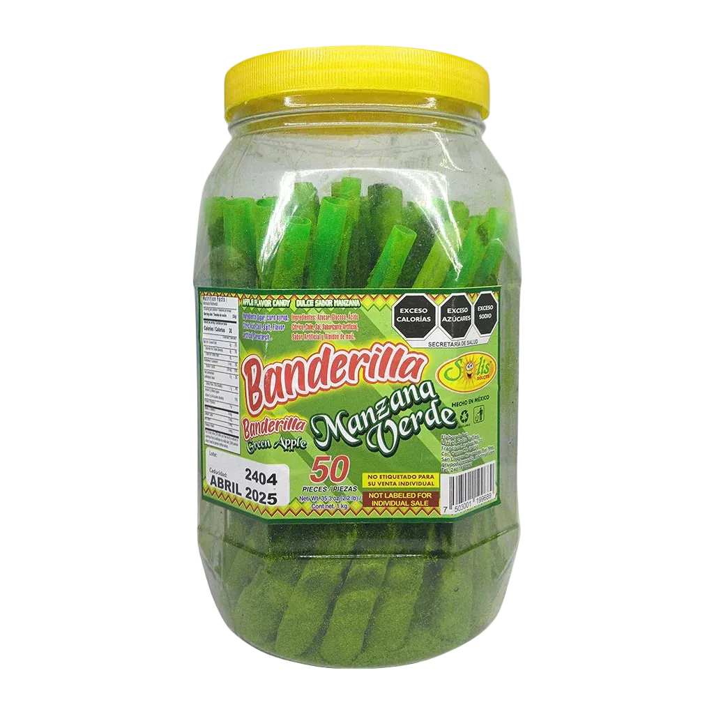 Banderilla Grande Manzana Verde 50u
