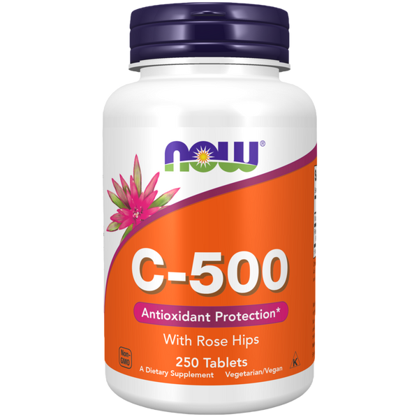 Vitamina C NOW (250 capsulas) 500mg