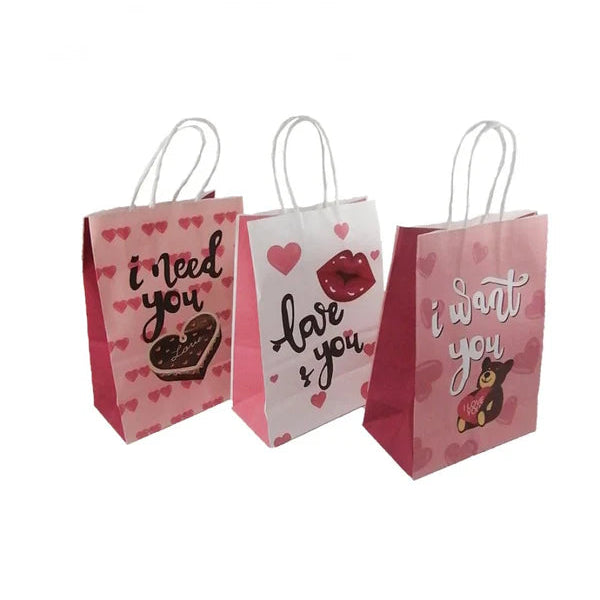 Bolsa Papel Craft Amor y Amistad 21x15cm