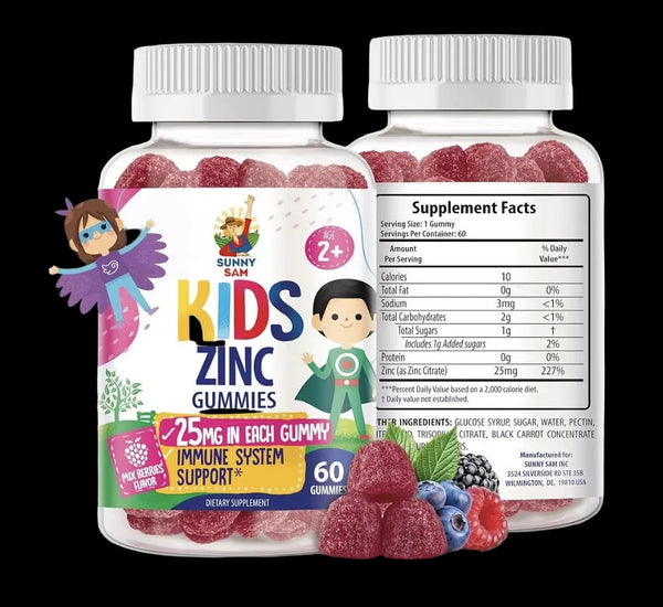 Gomitas de zinc para niños