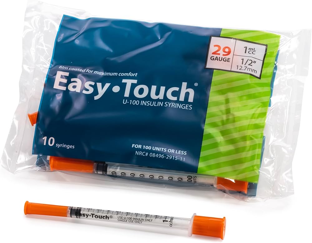 Jeringas  Insulina  Easy Touch #29 1ml x 1/2"