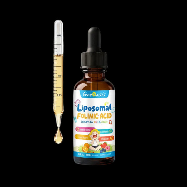 Gotas de ácido folínico líquido y metilfolato para niños, suplemento de ácido fólico con B12