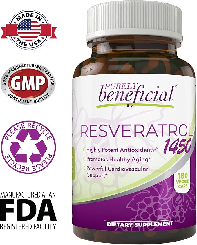 Resveratrol 100 Organico (180 tabletas)