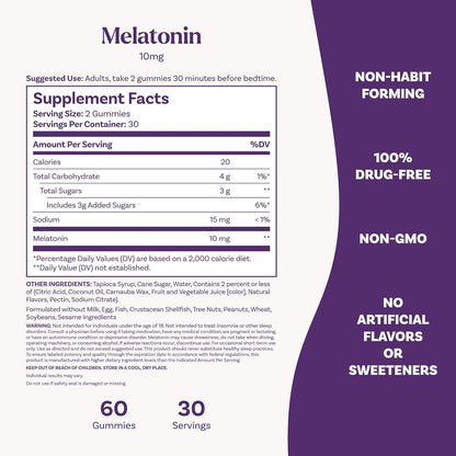 Melatonina Natrol en Gomitas 10mg 60u