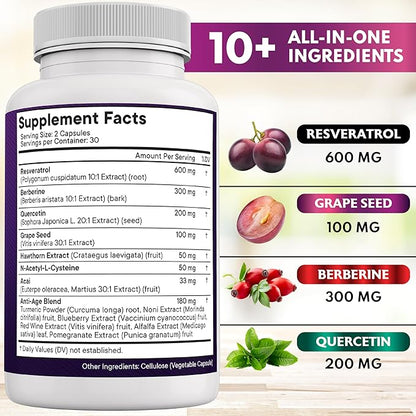 Resveratrol PLUS (60 Capsulas)