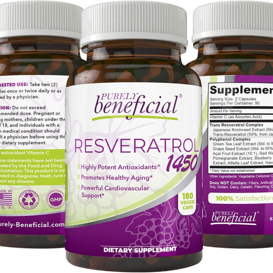 Resveratrol 100 Organico (180 tabletas)