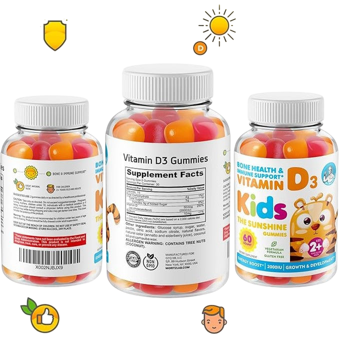 Vitamina D3 Kids Dr Moritz (60 Gomitas)