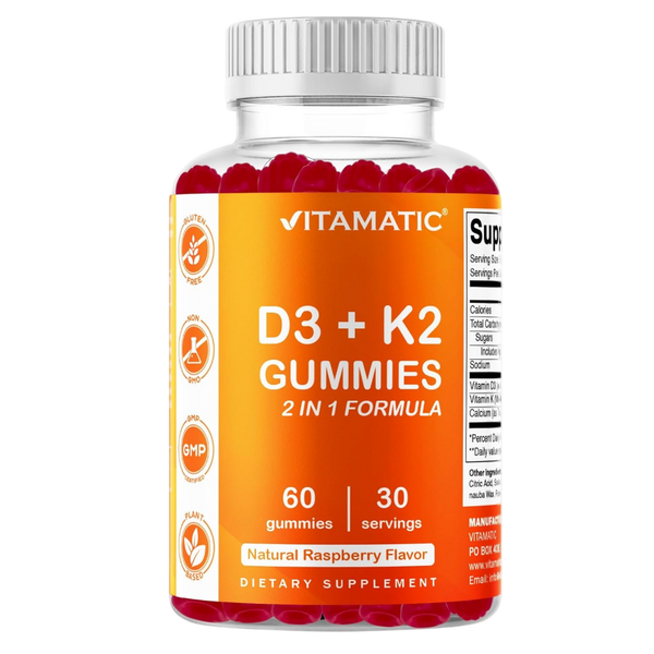 Gomitas de vitamina D3+K2