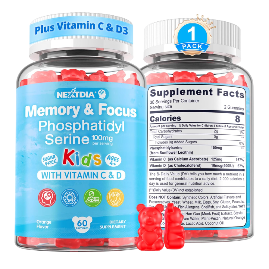 fosfatidilserina Gomitas Memoria y concentracion