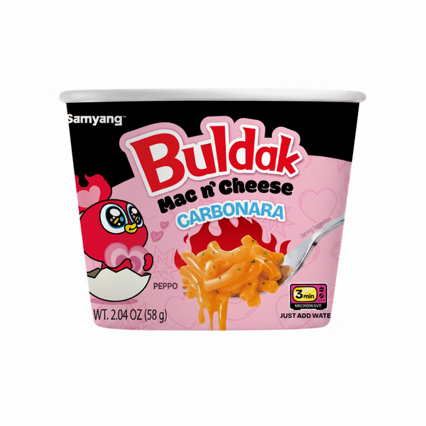 Buldak Mac and Cheese carbonara