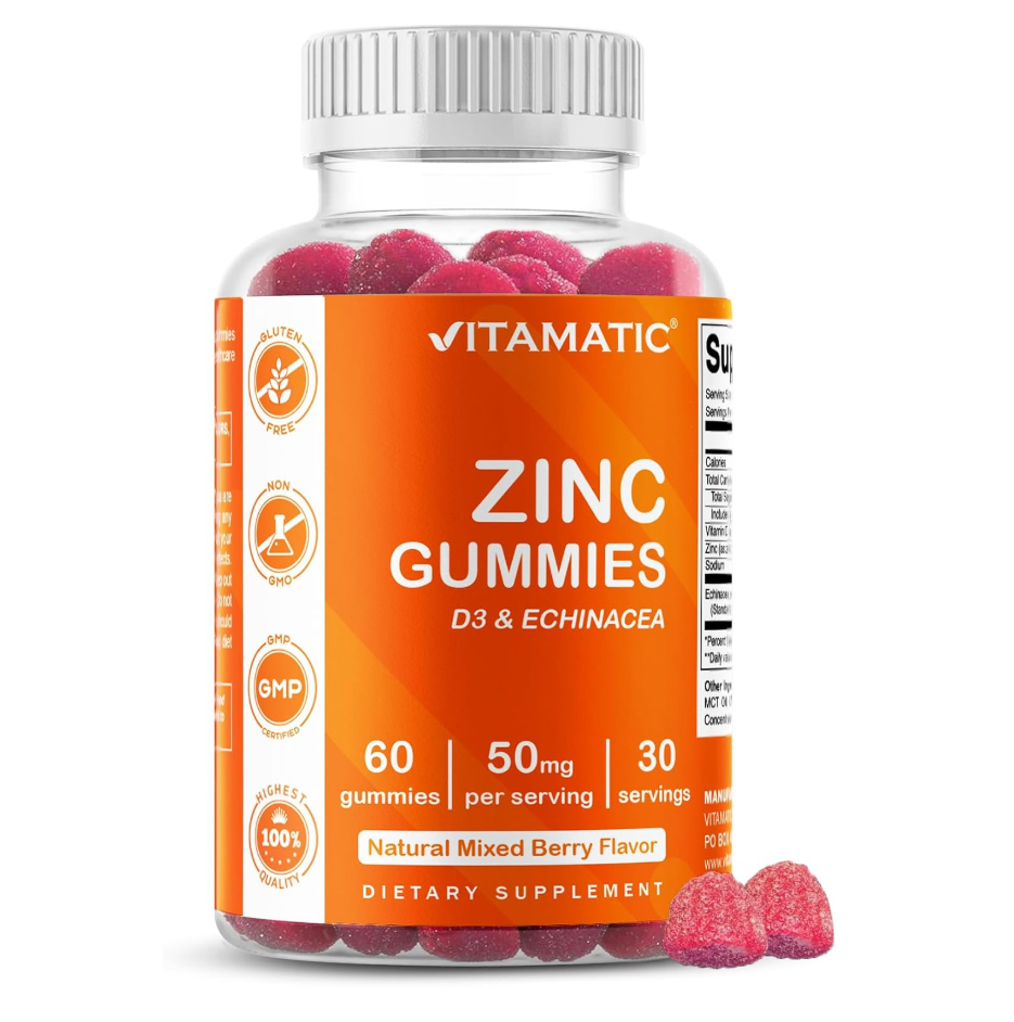 Vitamatic Gomitas de zinc de 50 mg – 60 gomitas