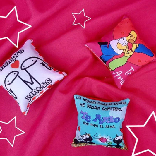 Cojines Amistad y Amor 13x13cm