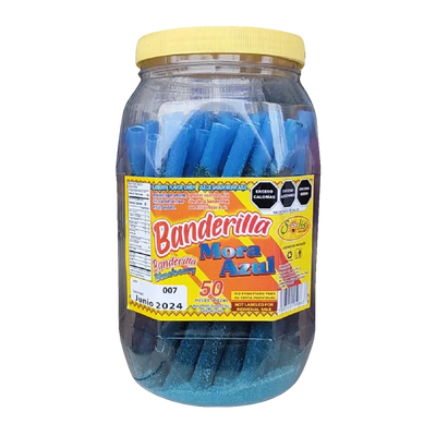 Banderilla Grande Mora azul 50u