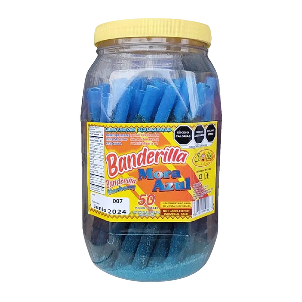 Banderilla Grande Mora azul 50u