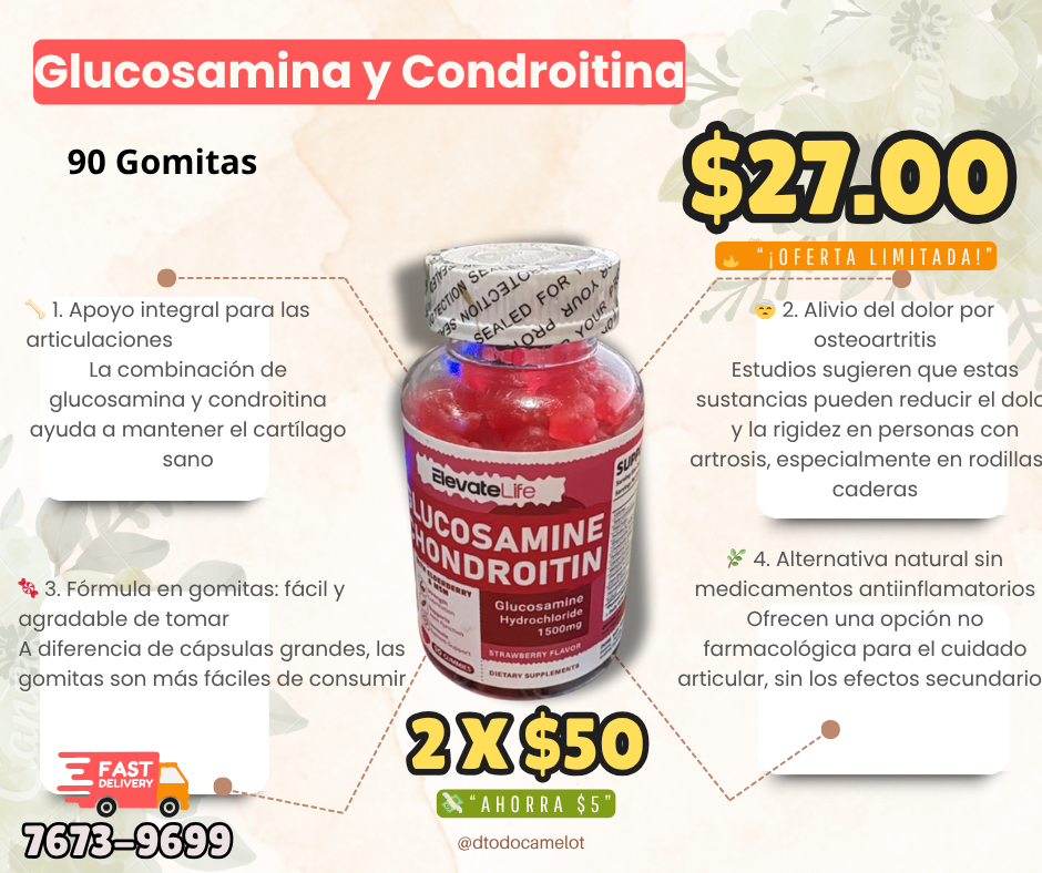 Glucosamina + Condoitrina