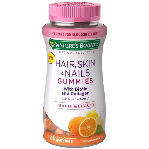 Colageno, Uñas, Cabello y Piel  Nature´s Bounty 80 gomitas