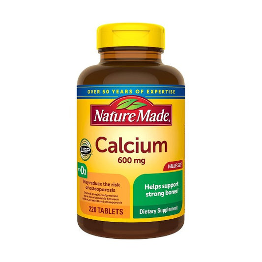 calcio con vitamina D3 Nature  Made (220 tabletas)