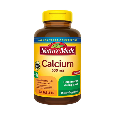 calcio con vitamina D3 Nature  Made (220 tabletas)