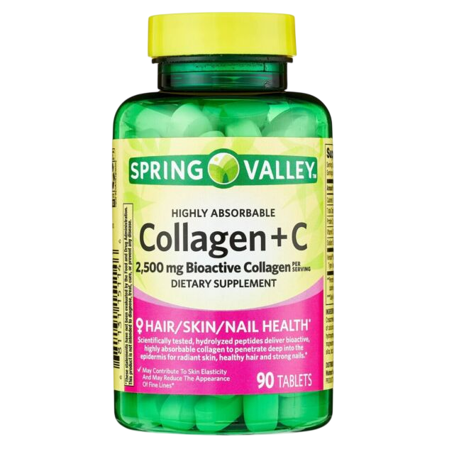 Spring Valley Colágeno + Vitamina C 90 tabletas
